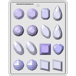 GEMS ASSORTMENT 1¾ HARD CANDY MOLD #8H-5126